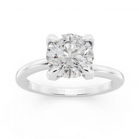 Softly Sculpted Solitaire Engagement Ring