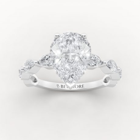 Classic Diamond Band Engagement Ring
