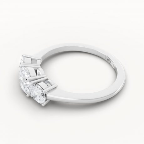 Classic Round Trilogy Engagement Ring