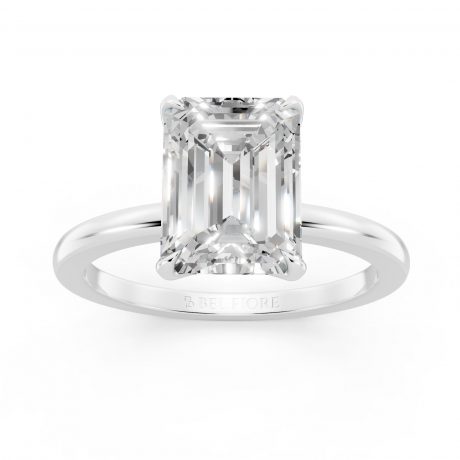 Petal Inspired Solitaire Engagement Ring