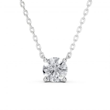 Round Brilliant Solitaire Pendant