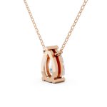 Pear Shape Diamond Pendant top view
