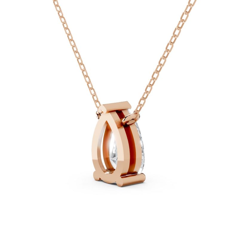 Pear Shape Diamond Pendant top view